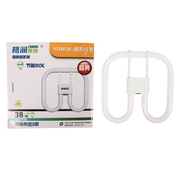 
                                        格润莱特 2D碟形灯管38W白光 吸顶灯荧光灯管三基色节能四针灯管                