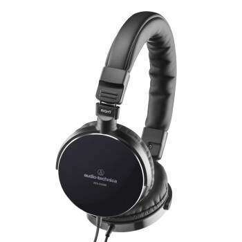 铁三角（audio-technica）ATH-ES700 镜面便携式头戴耳机 黑色