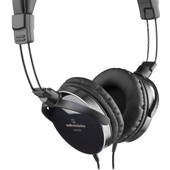 铁三角（audio-technica）ATH-ES700 镜面便携式头戴耳机 黑色