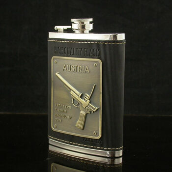 百诚bcjh-pt-802c 8盎司军用户外贴片酒壶