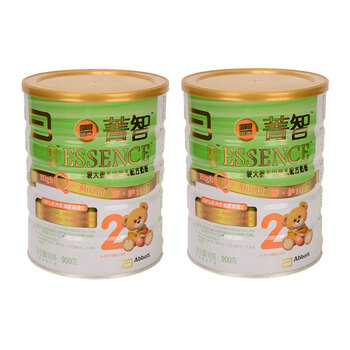 雅培 菁智有机珍品较大婴幼儿配方奶粉智护 2段 900g*2罐