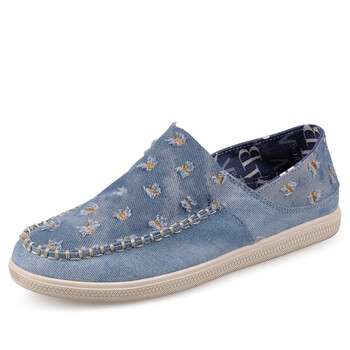 boluoma波罗玛 韩版时尚潮流乞丐帆布鞋 2012 天蓝 41