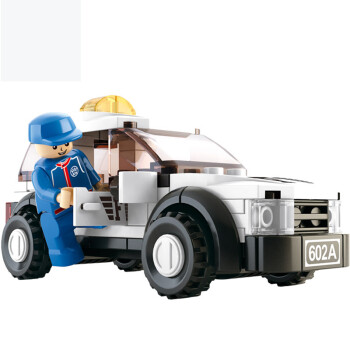 小鲁班 塑料拼插玩具 F1安全车