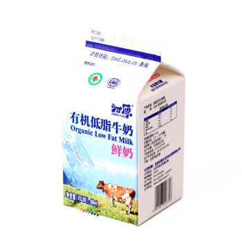 限北京：本来生活 归原有机鲜牛奶 低脂486ml*6盒