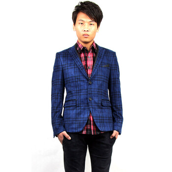 jeffson杰斐逊先生正品都市风尚系列男装修身休闲西装 蓝色 170/92a/s