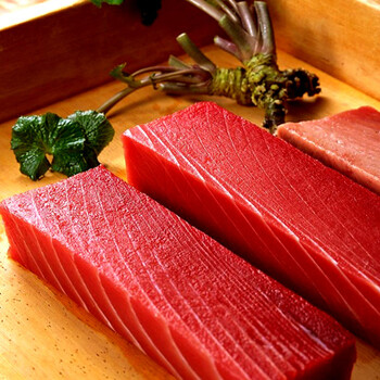 鲜聚汇 日式料理海鲜 红金枪鱼 冷冻水产 200克/盒