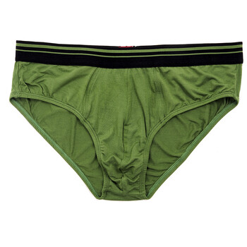 格圣特男士三角裤莫代尔条纹拼接 莫代尔三角裤 q9111 军绿色 xl