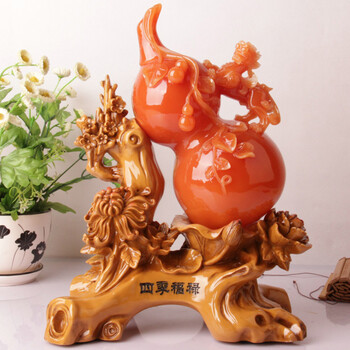 满意礼 四季福禄 四季发财树脂摆件 商务办公 家居装饰工艺品 开业