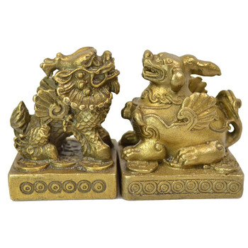 祥礼 开光纯铜小貔貅摆件 招财辟邪吉祥工艺品家居饰品风水摆设 单角