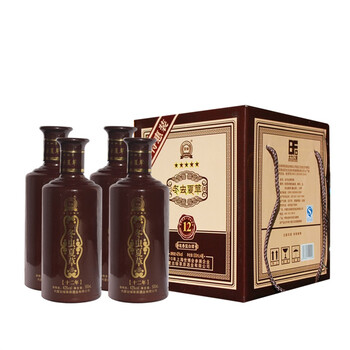 蒙林北冬虫夏草酒12年特惠4瓶套装42度500ml*4瓶