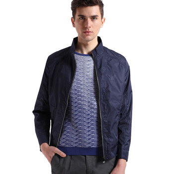 劲霸男装k-boxing 简约时尚休闲男款短版茄克/夹克|bkdx1505 宝兰 180