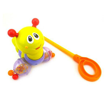推推乐可爱摇摆虫虫 婴儿/宝宝学步玩具 儿童音乐手推车686 推推虫