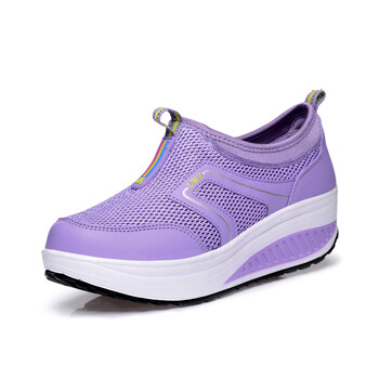 领舞者 摇摇鞋松糕厚底鞋单鞋减肥鞋瘦身鞋 3301 紫色 39