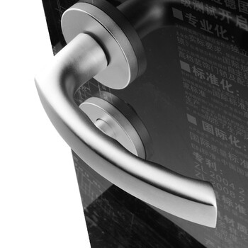 rock安恒 欧式简约 室内房门锁 太空铝分体德式木门锁具 60008b 家居