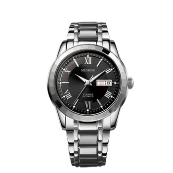 名梭meshor典雅系列全自动男士机械表 社交必备复古商务休闲腕表 日历