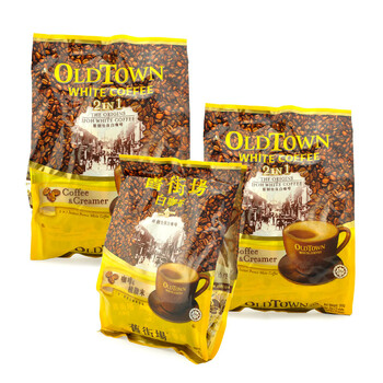 马来西亚旧街场 二合一白咖啡360g(付糖条) 3袋