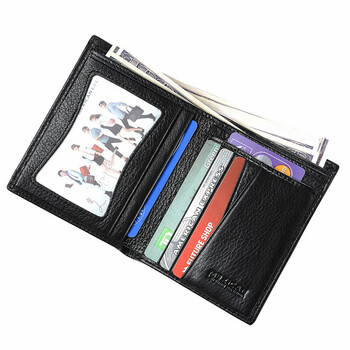 稻草人mexican经典男士五金logo钱夹休闲短款皮夹真皮钱包 31748 竖款