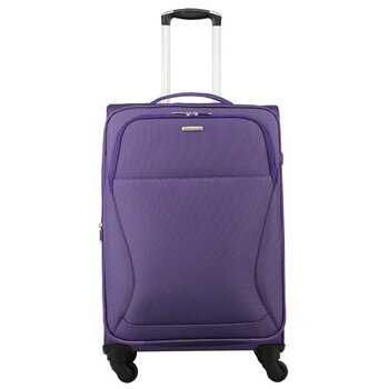 商务休闲款超轻防水四轮拉杆箱ct437 旅行箱 配密码锁 紫色 19寸