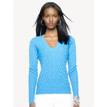 拉夫劳伦马球 polo by ralph lauren 女式毛衣 cerulean blue q001