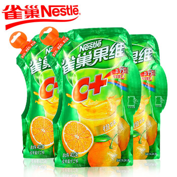 雀巢nestle 雀巢果维c 果珍橙味400g*3袋 壶嘴装