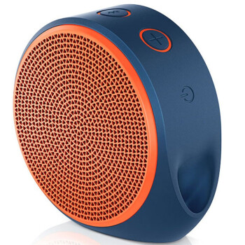 罗技（Logitech） X100 无线便携音箱+麦克风 亮丽橙