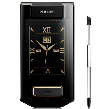 飞利浦 (W8568) 墨晶黑 联通3G手机 双卡双待