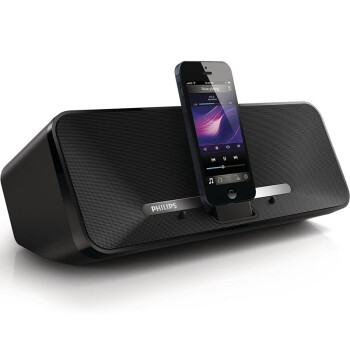 
                                飞利浦（PHILIPS）AD385 苹果iphone6S/6Plus/5/ipad/ipod充电器 音乐底座音箱 蓝牙家居音响 超大锂电 黑色            