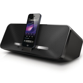 
                                飞利浦（PHILIPS）AD385 苹果iphone6S/6Plus/5/ipad/ipod充电器 音乐底座音箱 蓝牙家居音响 超大锂电 黑色            