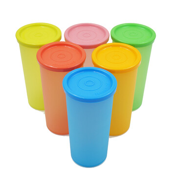 特百惠Tupperware小矮人170ML防漏密封迷你儿童个性塑料便携随手杯茶杯 绿色
