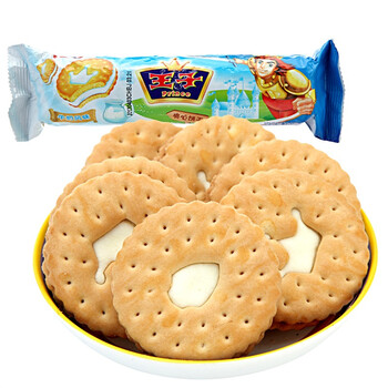 【王子饼干】王子(prince)夹心饼干 牛奶味 下午茶休闲零食120g【行情