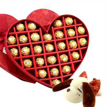 费列罗榛果威化巧克力t48粒水晶礼盒 原装进口,非国内分装