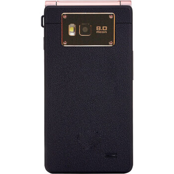 aux 奥克斯 m678 商务翻盖手机 gsm 双卡双待 双触屏3.7英寸 双核1.