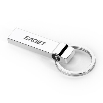 
                                        忆捷（EAGET）16GB USB3.0 U盘 U90全金属防水大钢环便携车载优盘银色                