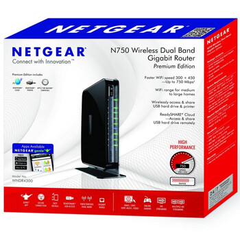 
                                        美国网件（NETGEAR） WNDR4300 750M双频千兆无线路由器                