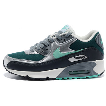 耐克nike 新款air max 90气垫女款休闲运动跑步鞋 325213-304 黑灰绿