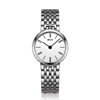拜戈balco 瑞士原装手表 真情系列 石英情侣 女表 白面 1010q2435