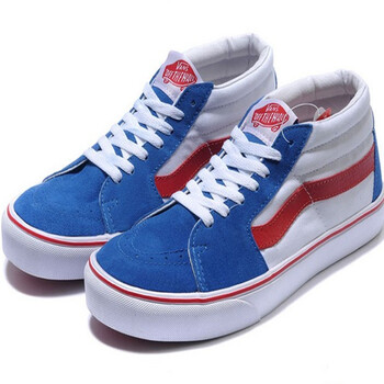 万斯vans 反绒皮经典休闲鞋 男女款 浅蓝色 36