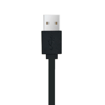 Snowkids 环保耐弯折TPE材质Micro USB接口面条充电数据线 2米加长版 黑色 适用于三星/华为等