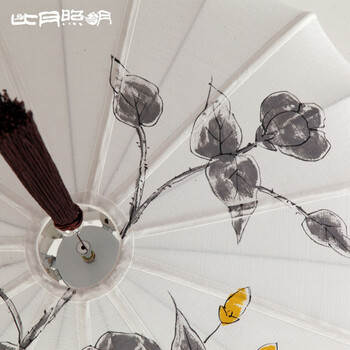 比月中式吊灯餐厅布艺手工灯具创意酒店过道书房客厅灯具2355 小号