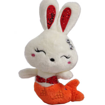 美人鱼love兔公仔大号毛绒玩具兔兔娃娃小兔子玩偶女生日礼物 love