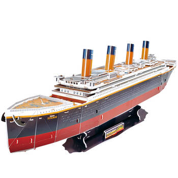 > 3d立体拼图泰坦尼克号模型豪华版 创意礼品智力玩具 办公室摆设品