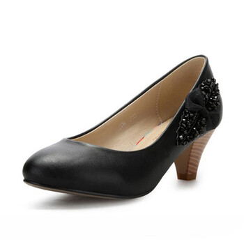 【晶锐】柔软橡胶底女时尚舒适女款单鞋 613102 兰色 38