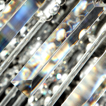 沐家现代简约LED水晶灯吸顶灯欧式大客厅灯餐厅灯饰卧室灯具MU1011 预定80CM圆+LED暧光