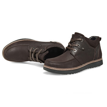 丑皮匠 手工真皮头层牛皮男士皮鞋真皮圆头 绑带系带单鞋户外时尚休闲