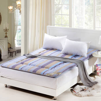 夏维怡 单双人加厚床垫 榻榻米床褥子 学生床垫子 席梦思保护垫 紫 0.