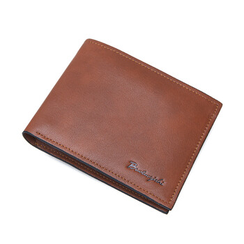 保罗骑士(baoluoqishi)男士钱包头层牛皮韩版时尚横款钱包30203-2棕色