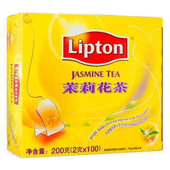 立顿lipton茉莉花茶茶叶办公室下午茶非独立袋泡茶包2g100