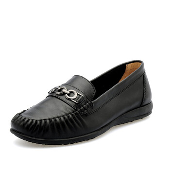 新品 吉祥鸟2013手工鞋软底软面女鞋舒适妈妈鞋真皮单鞋84086-3 黑色