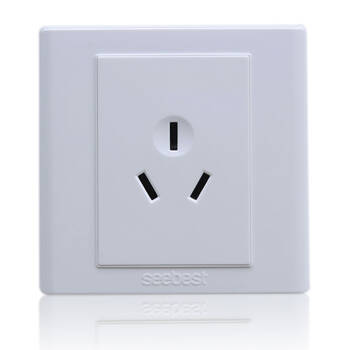 视贝(seebest)开关插座 惠美q系列墙壁开关(雅白色)大功率空调插座