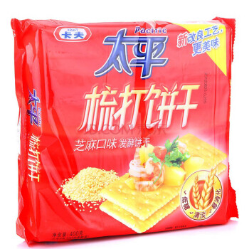 卡夫太平梳打餅乾 芝麻口味 400g*2包/組*